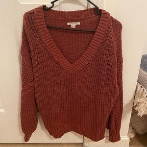 Women’s/Juniors Burnt Orange Small Wool Sweater